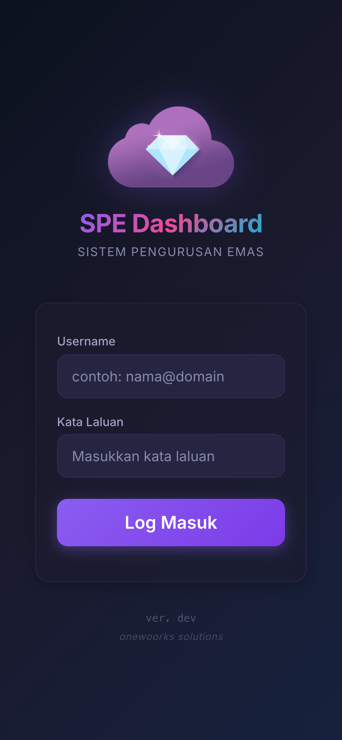 Login SPE Dashboard